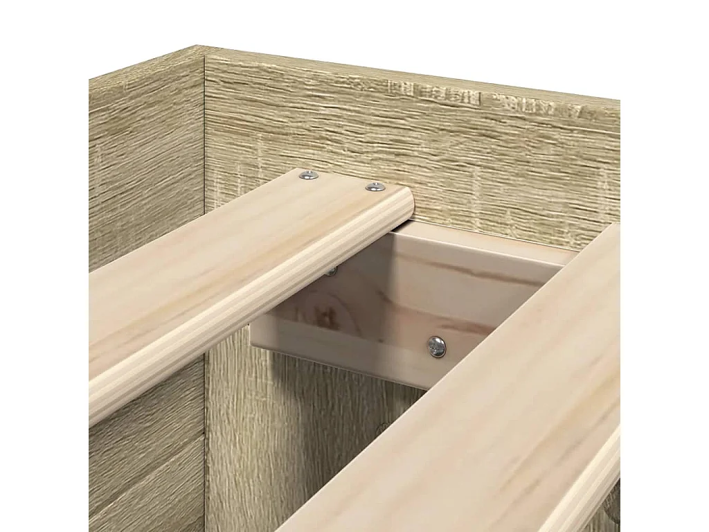 Letto per adulti | Letto singolo | Giroletto senza Materasso Rovere Sonoma 90x190 cm in Truciolato