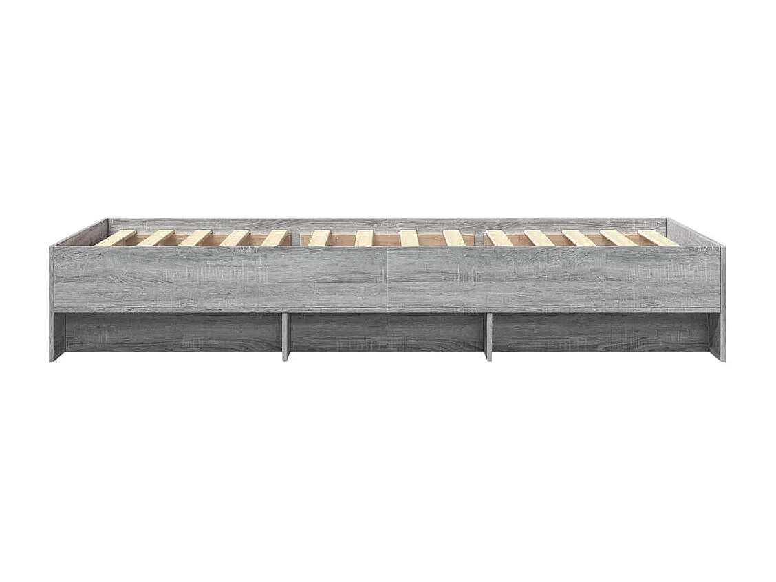 Lit simple | Lit adulte, enfant | Cadre de lit sonoma gris 100x200 cm