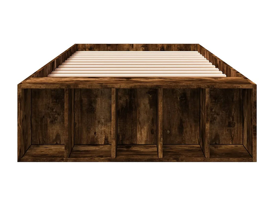 Lit simple | Lit adulte, enfant | Cadre de lit chêne fumé 100x200 cm