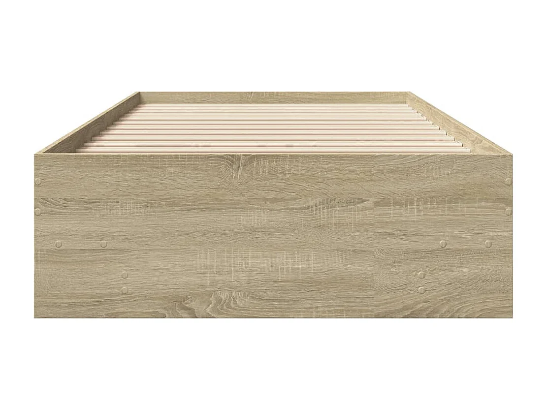 Lit simple | Lit adulte, enfant | Cadre de lit chêne sonoma 100x200 cm
