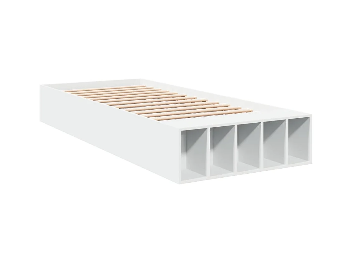 Lit simple | Lit adulte, enfant | Cadre de lit blanc 90x200 cm