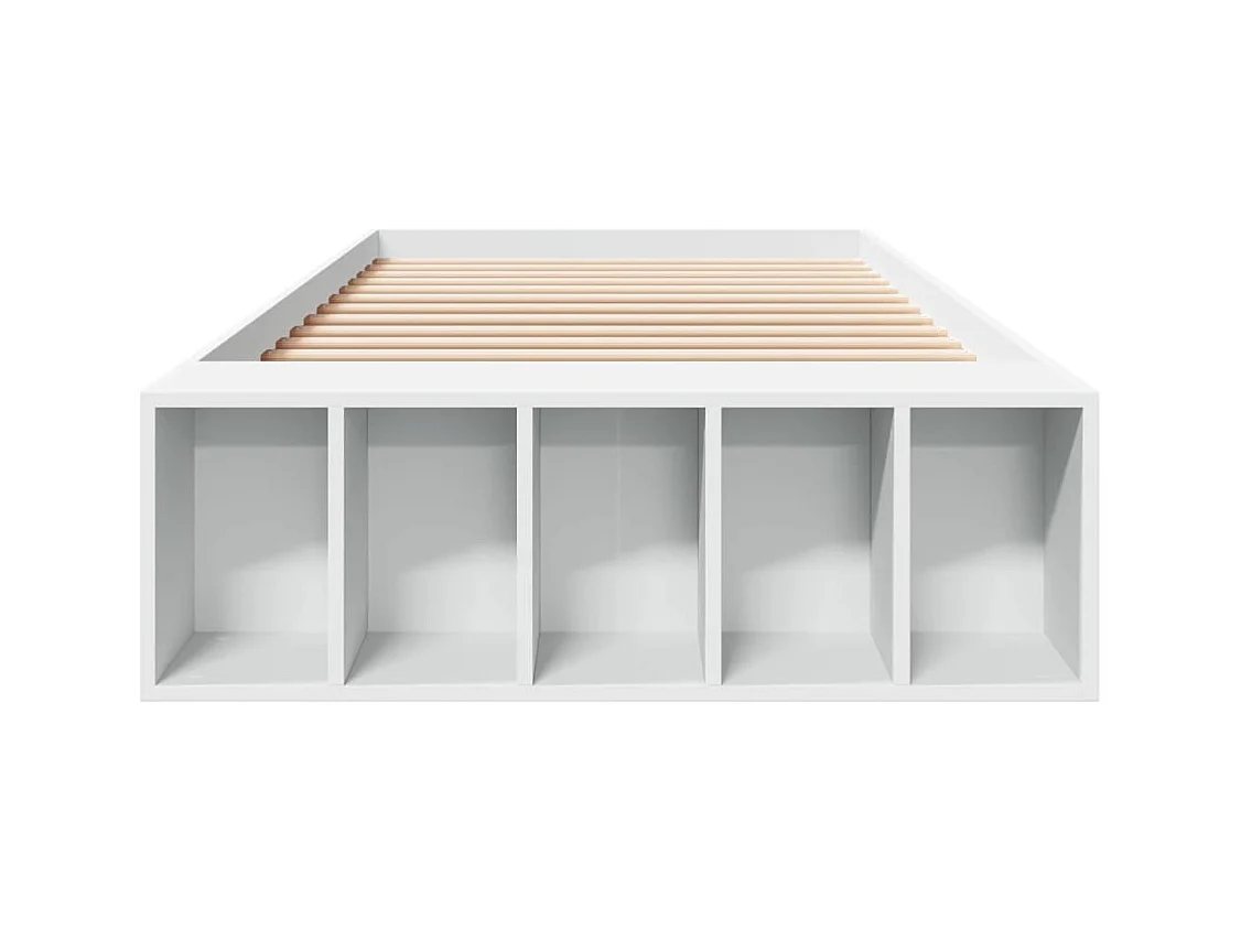 Lit simple | Lit adulte, enfant | Cadre de lit blanc 90x200 cm