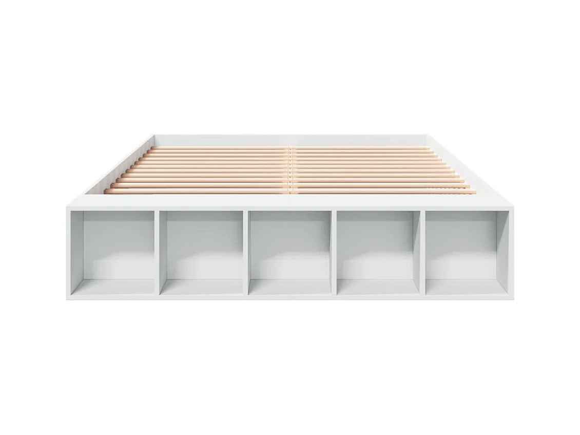 Lit double | Lit adulte | Cadre de lit blanc 150x200 cm