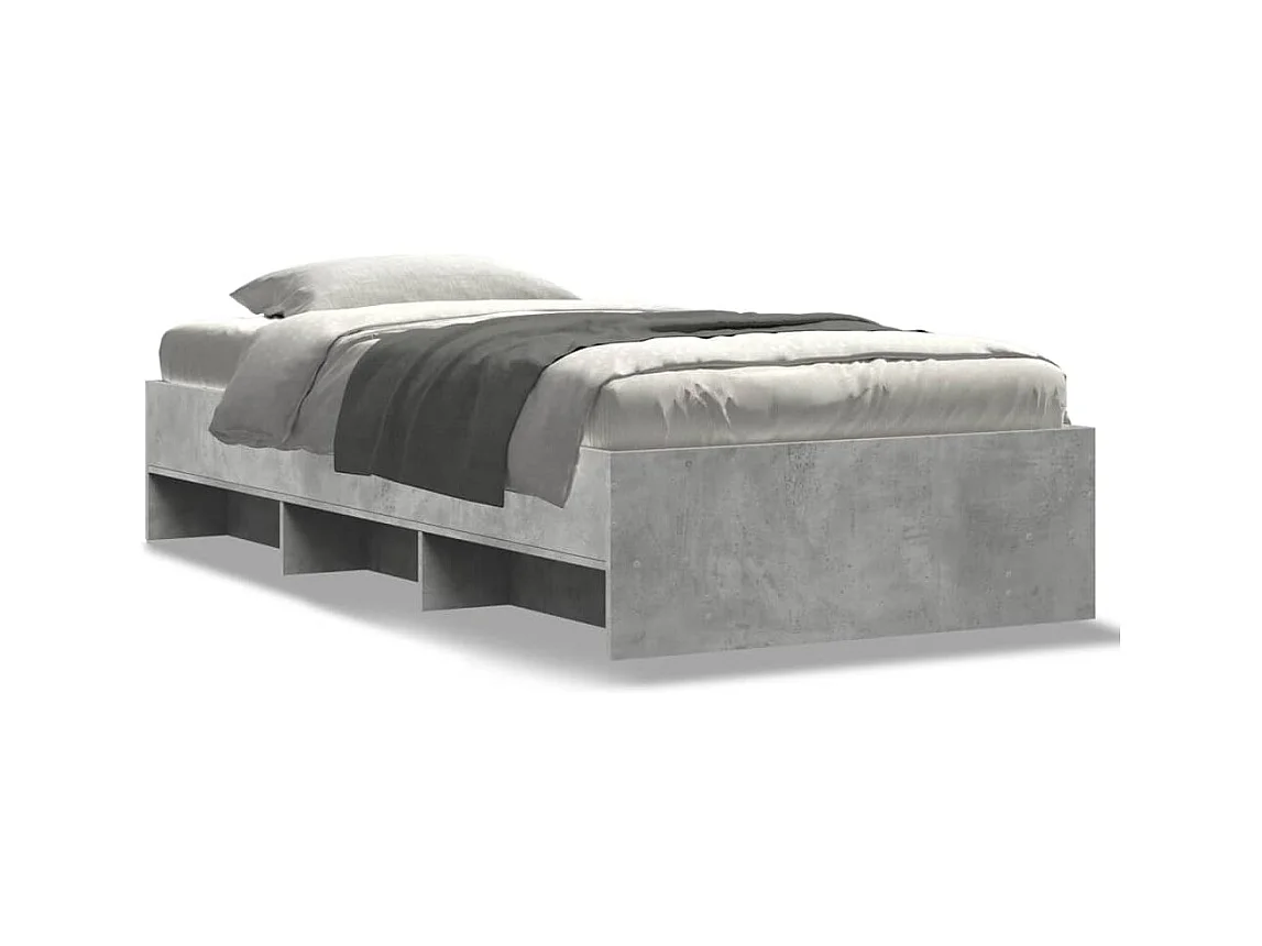 Lit simple | Lit adulte, enfant | Cadre de lit sonoma gris 90x200 cm