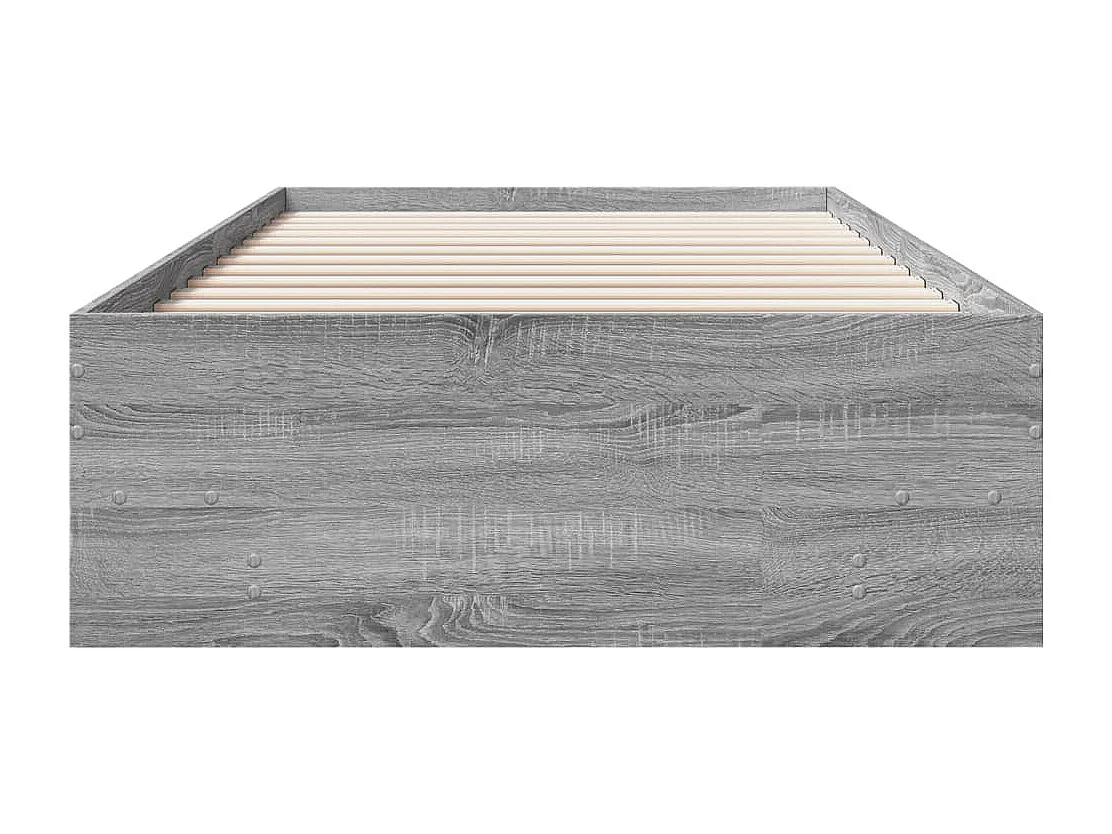 Lit simple | Lit adulte, enfant | Cadre de lit sonoma gris 75x190 cm