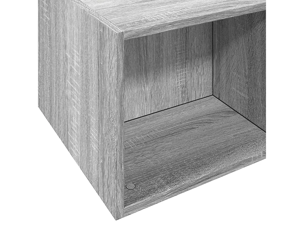 Lit double | Lit adulte | Cadre de lit sonoma gris 140x190 cm