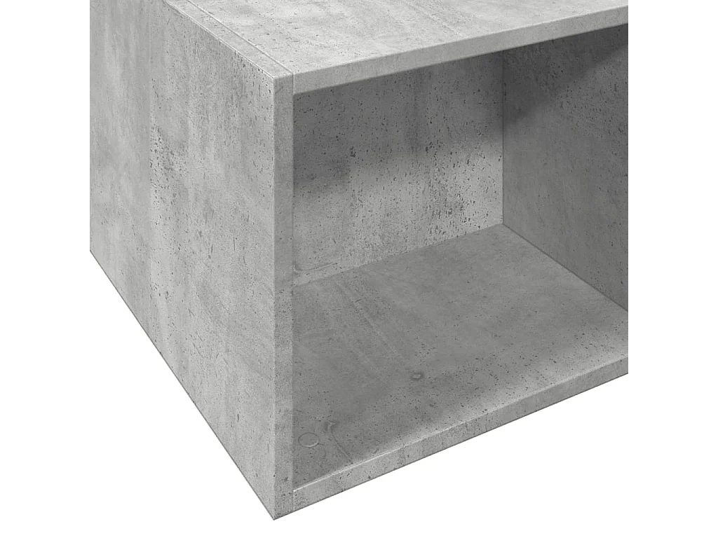 Lit simple | Lit adulte, enfant | Cadre de lit gris béton 120x190 cm