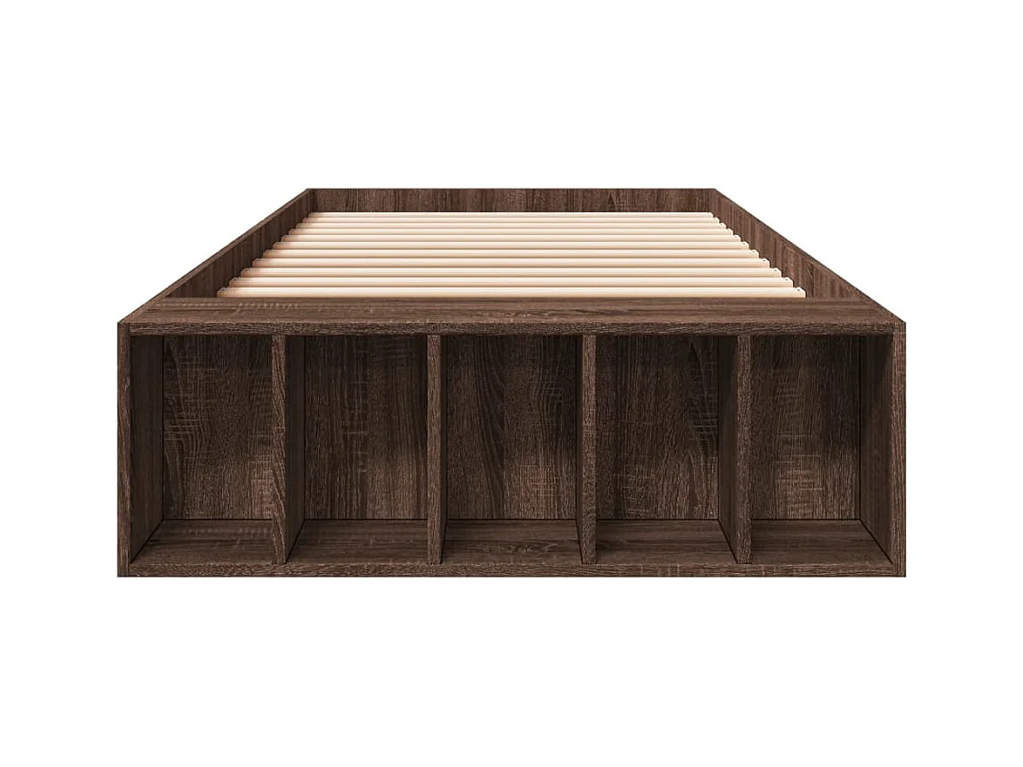 Lit simple | Lit adulte, enfant | Cadre de lit chêne marron 90x190 cm