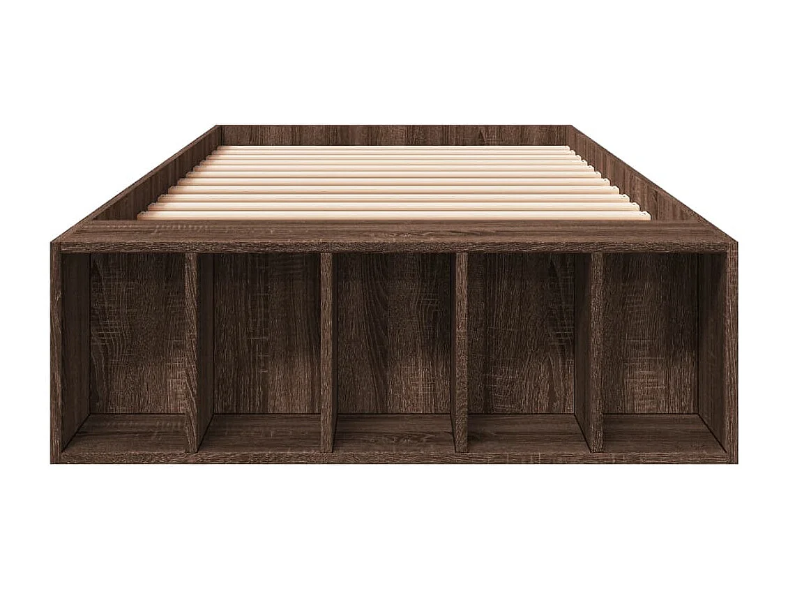 Lit simple | Lit adulte, enfant | Cadre de lit chêne marron 75x190 cm