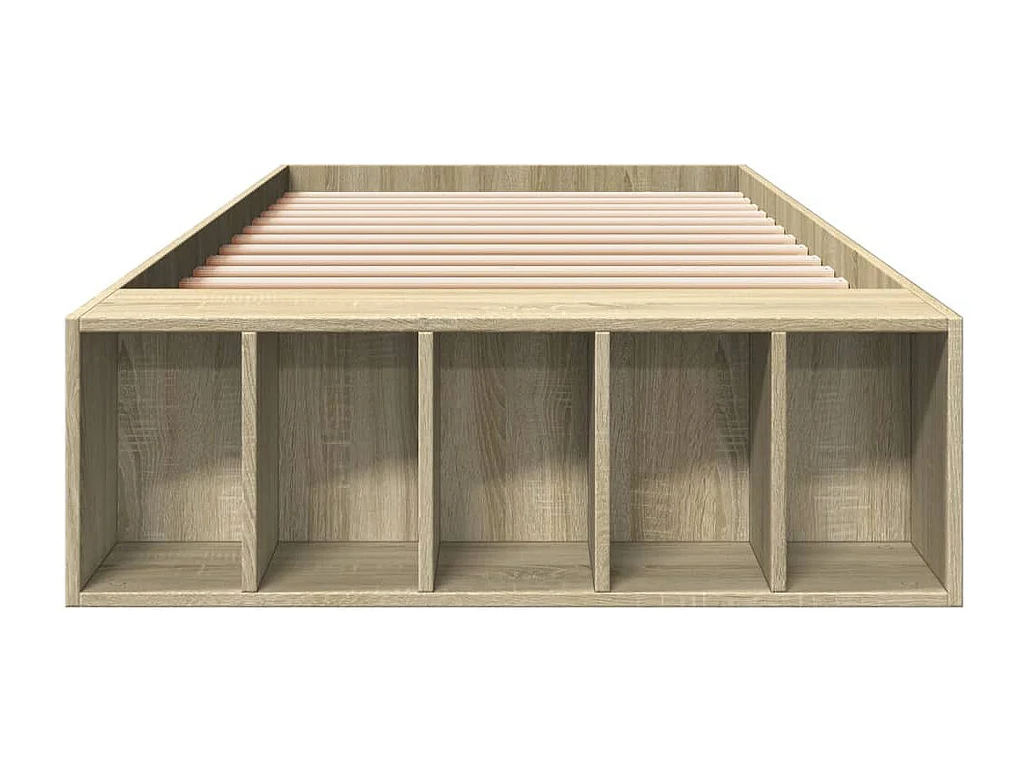 Lit simple | Lit adulte, enfant | Cadre de lit chêne sonoma 100x200 cm