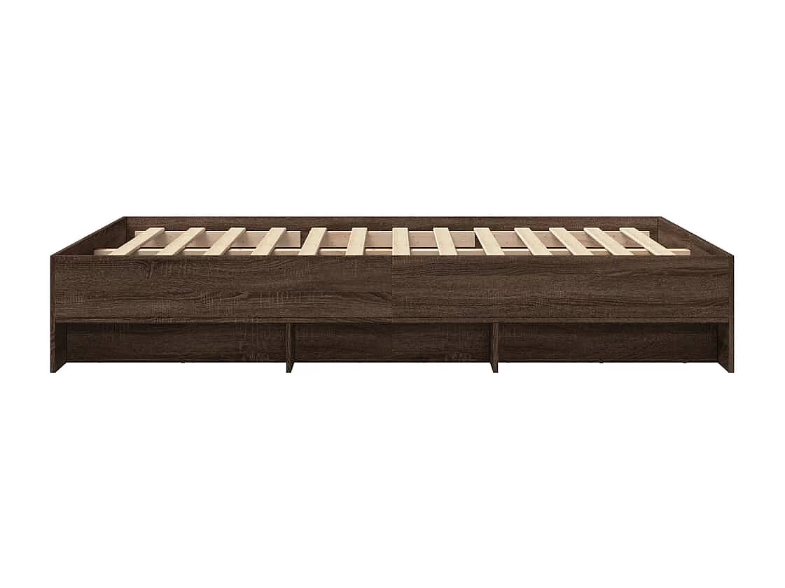 Lit double | Lit adulte | Cadre de lit chêne marron 140x200 cm