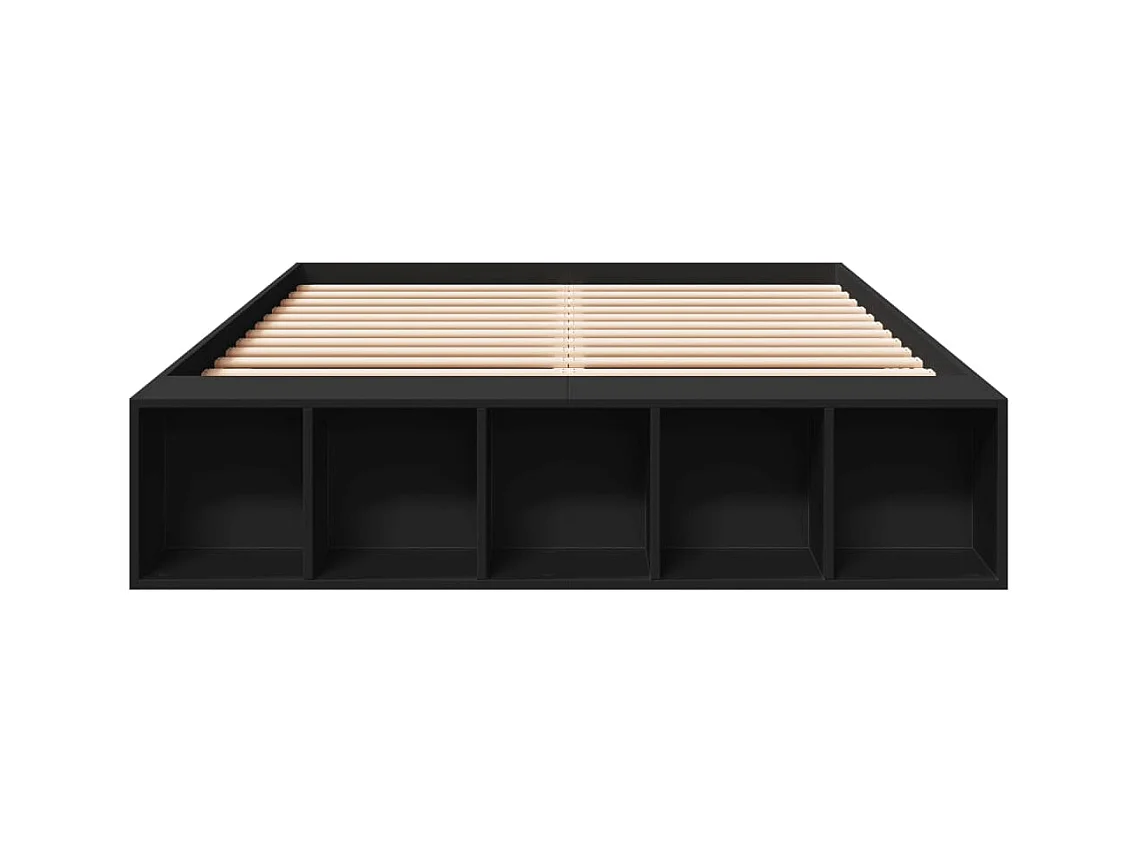 Lit double | Lit adulte | Cadre de lit noir 135x190 cm