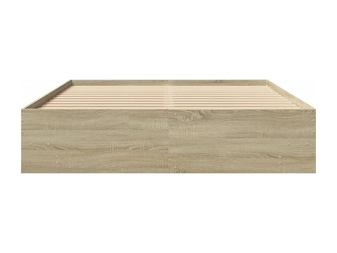 Lit double | Lit adulte | Cadre de lit chêne sonoma 160x200 cm