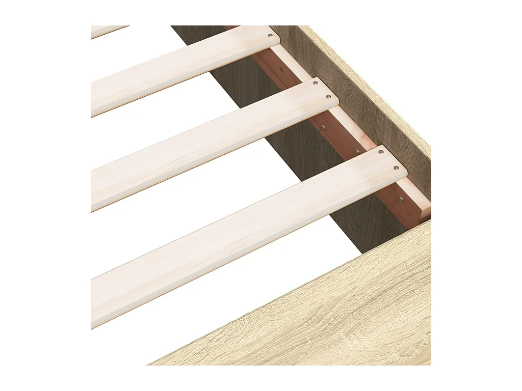 Lit simple | Lit adulte, enfant | Cadre de lit chêne sonoma 120x190 cm
