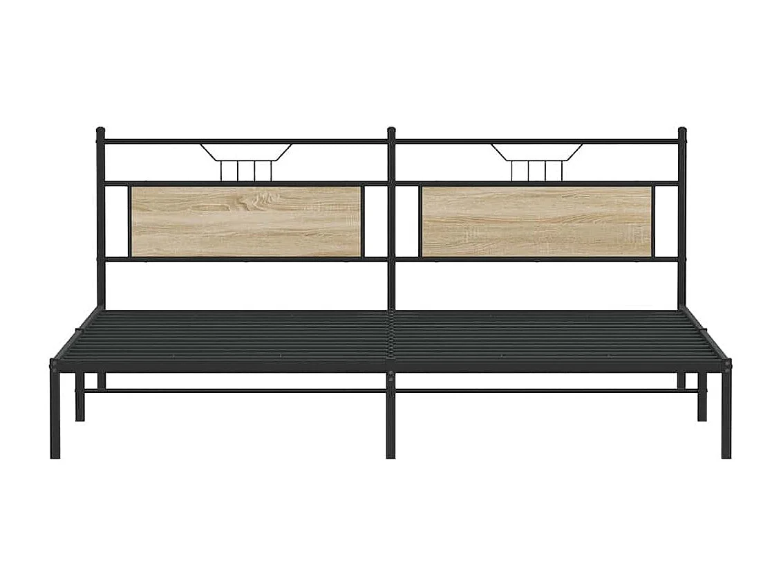 Lit double | Lit adulte | Cadre de lit chêne sonoma 193x203 cm