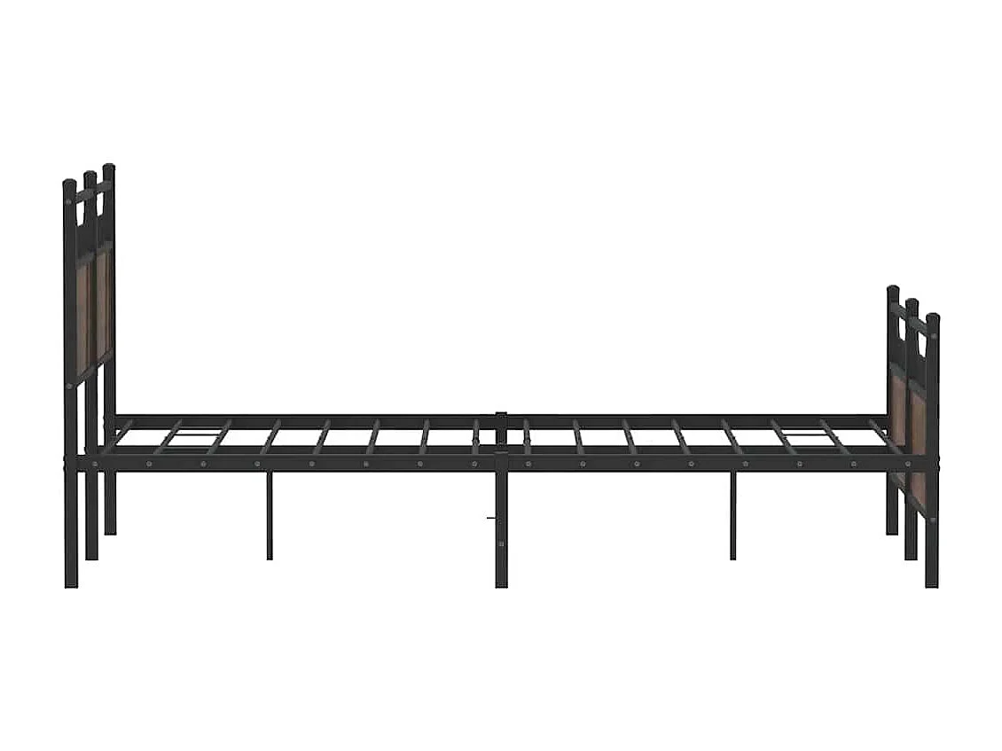 Letto per adulti | Letto singolo | Giroletto senza Materasso Rovere Marrone 120x190 cm Truciolato