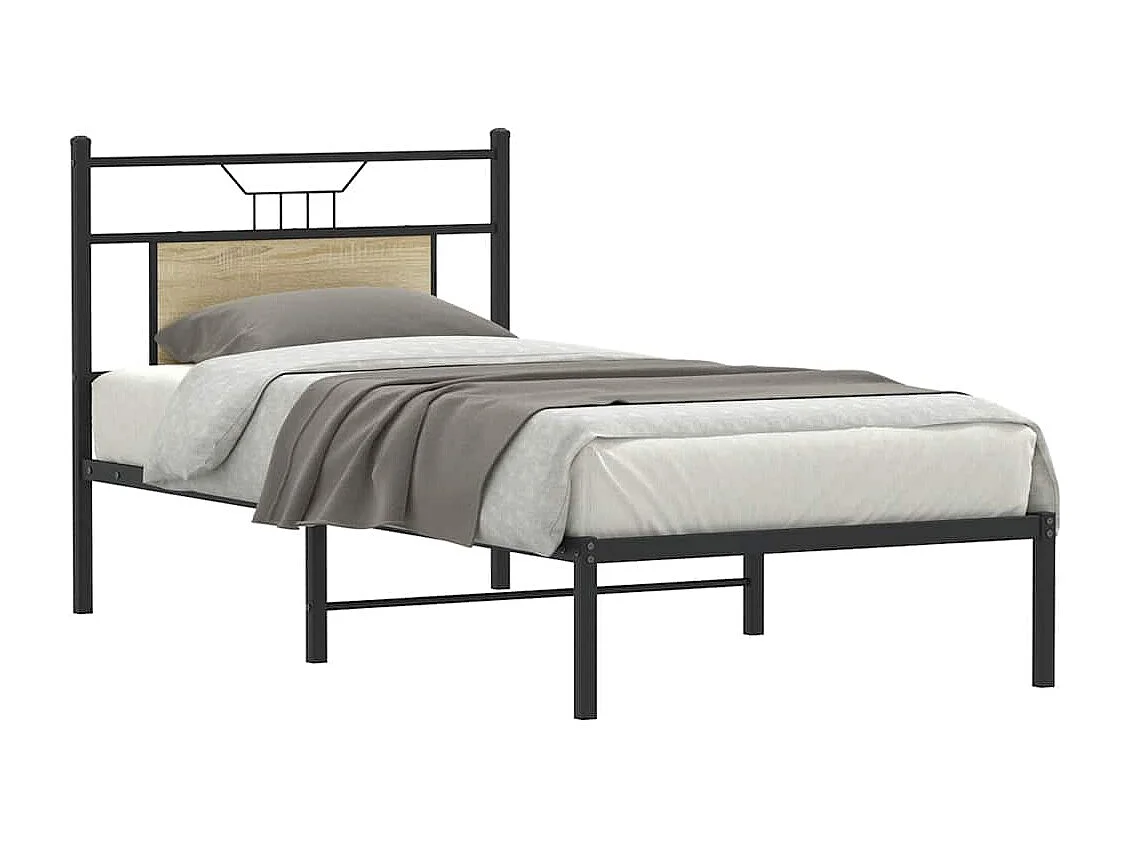 Lit simple | Lit adulte, enfant | Cadre de lit chêne sonoma 90x200 cm