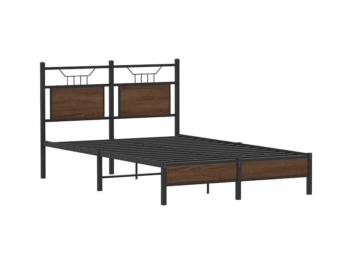 Lit simple | Lit adulte, enfant | Cadre de lit chêne marron 120x200 cm