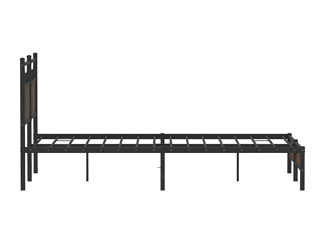 Lit simple | Lit adulte, enfant | Cadre de lit chêne marron 120x200 cm