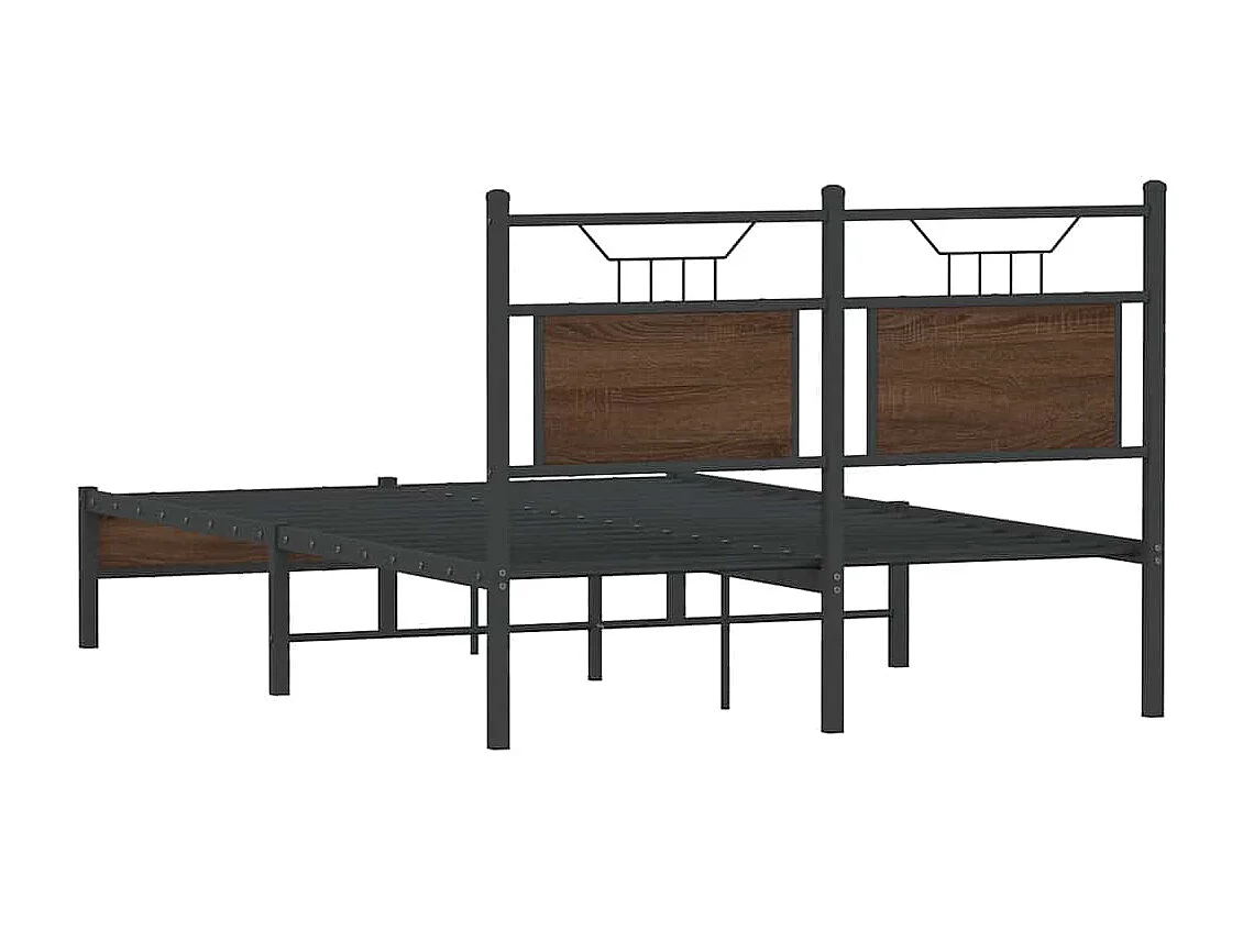 Lit simple | Lit adulte, enfant | Cadre de lit chêne marron 120x200 cm