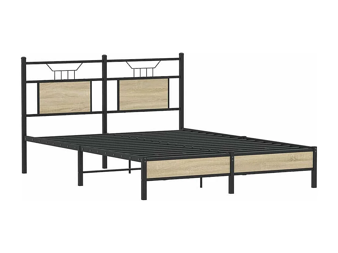 Lit double | Lit adulte | Cadre de lit chêne sonoma 150x200 cm