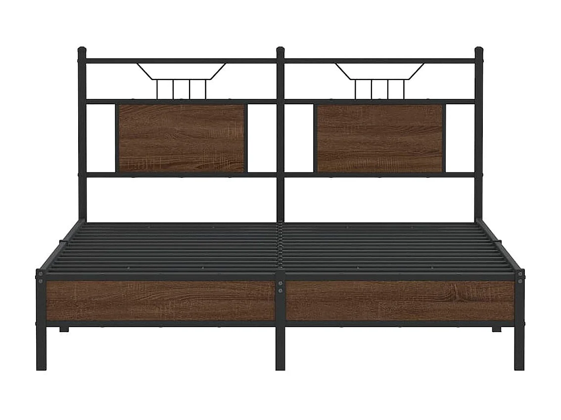 Lit double | Lit adulte | Cadre de lit chêne marron 140x190 cm