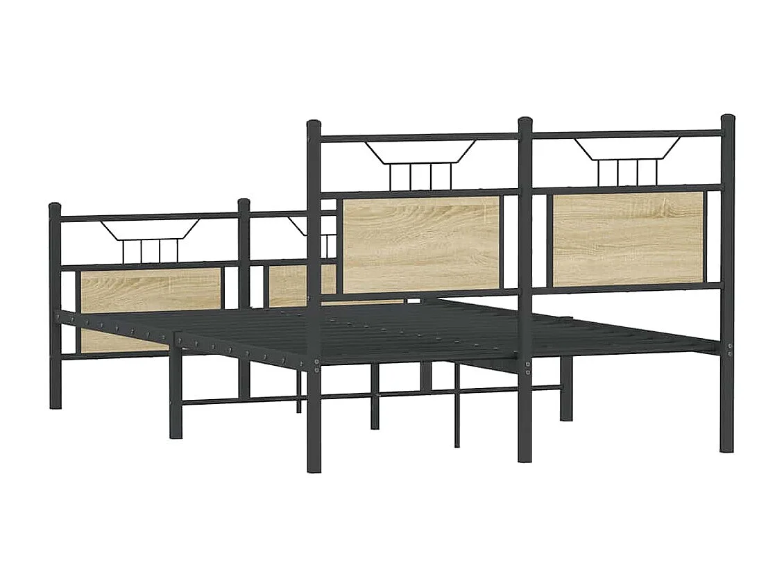 Lit simple | Lit adulte, enfant | Cadre de lit chêne sonoma 120x200 cm