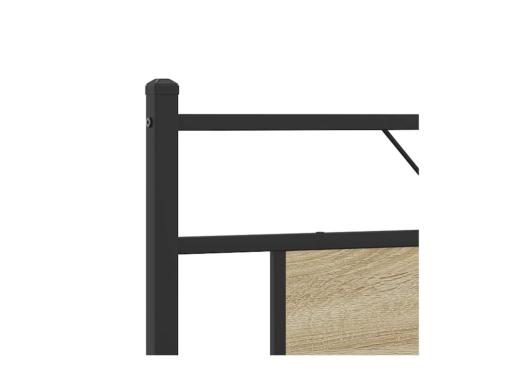 Lit double | Lit adulte | Cadre de lit chêne sonoma 160x200 cm