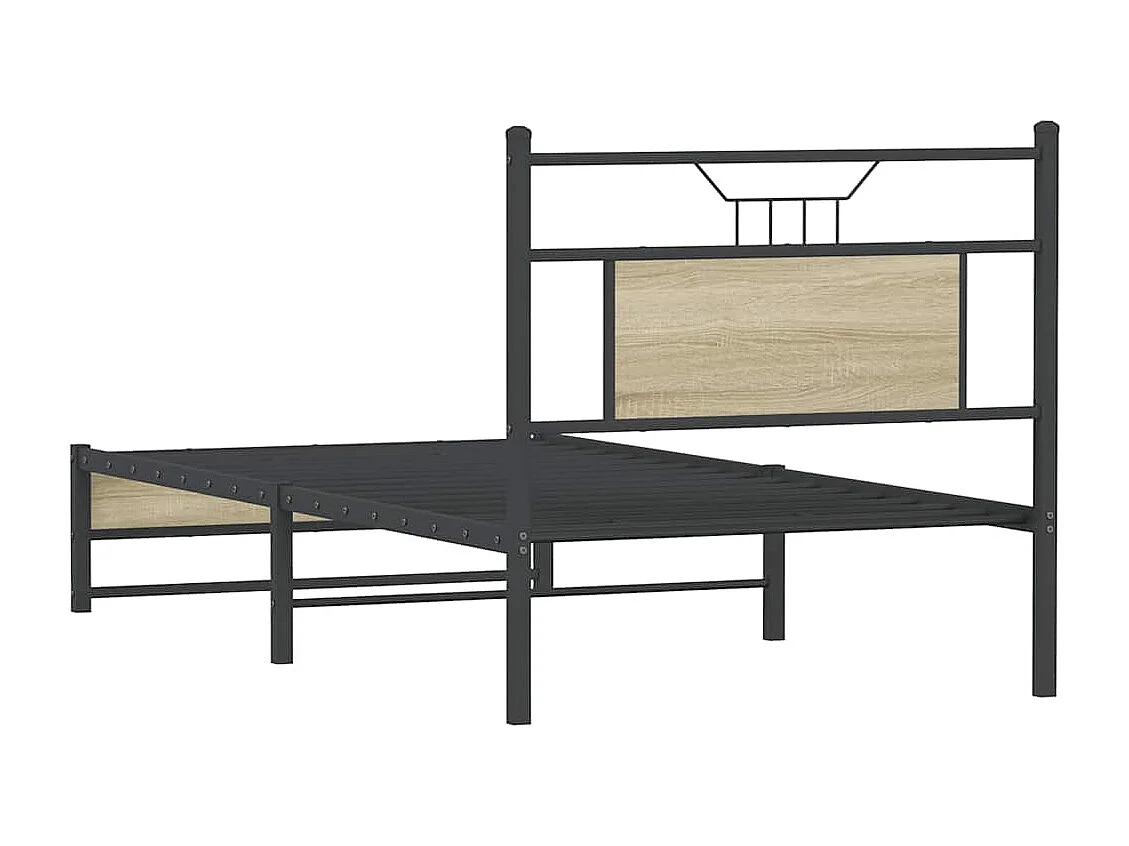 Lit simple | Lit adulte, enfant | Cadre de lit chêne sonoma 75x190 cm
