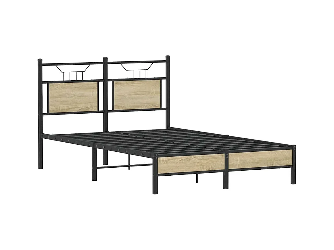 Lit simple | Lit adulte, enfant | Cadre de lit chêne sonoma 120x200 cm
