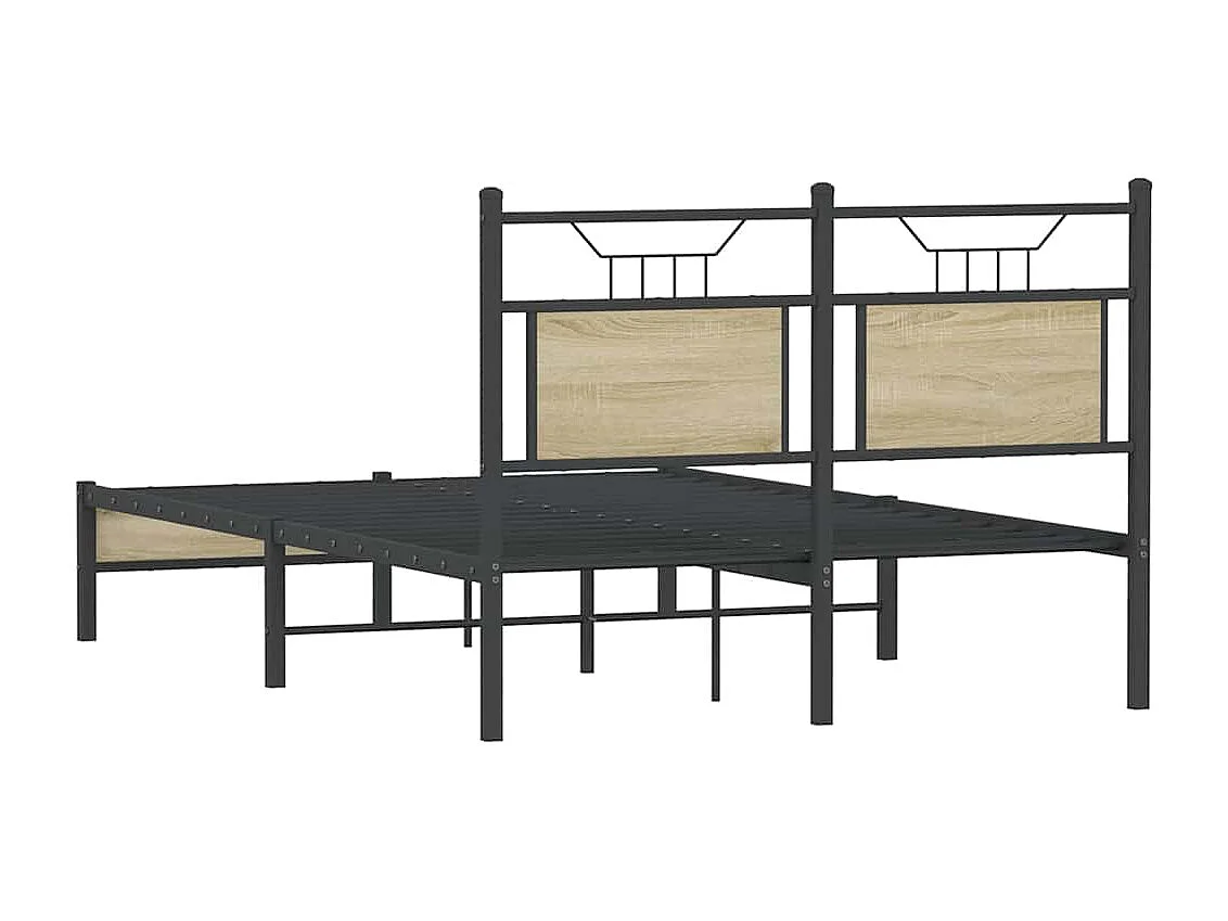 Lit simple | Lit adulte, enfant | Cadre de lit chêne sonoma 120x200 cm