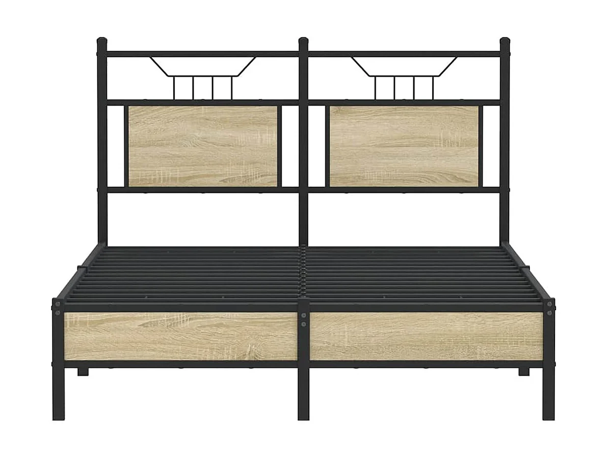 Letto per adulti | Letto singolo | Giroletto senza Materasso Rovere Sonoma 120x200cm in Truciolato