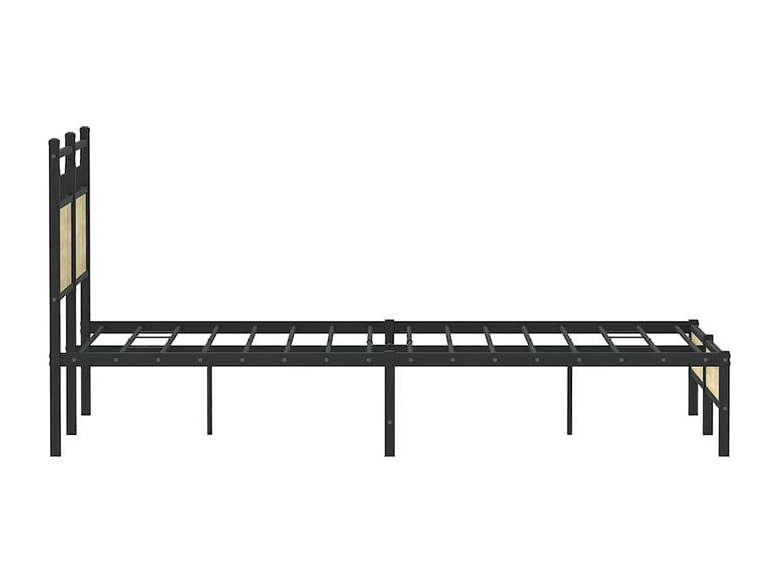 Letto per adulti | Letto singolo | Giroletto senza Materasso Rovere Sonoma 120x200cm in Truciolato