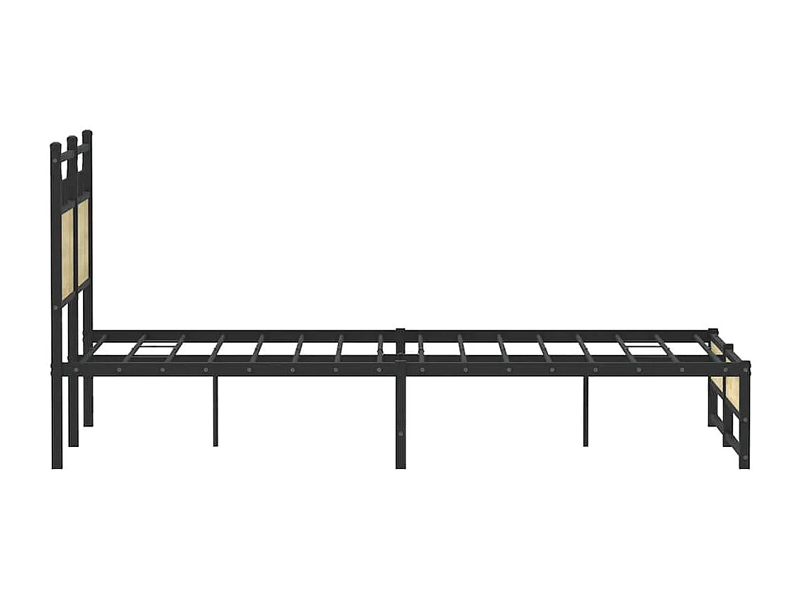 Lit simple | Lit adulte, enfant | Cadre de lit chêne sonoma 120x190 cm