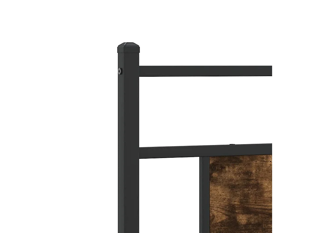 Lit simple | Lit adulte, enfant | Cadre de lit chêne fumé 90x200cm bois d'ingénierie