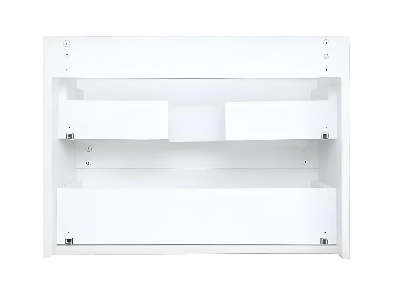 Einzelwaschtisch-Set 60 cm mit Keramikplatte und Chromhahn SORRENTO