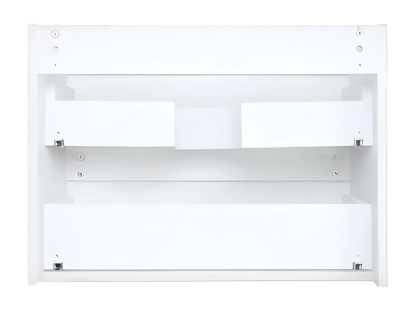 Ensemble simple vasque 60cm avec plan céramique et robinet chromé