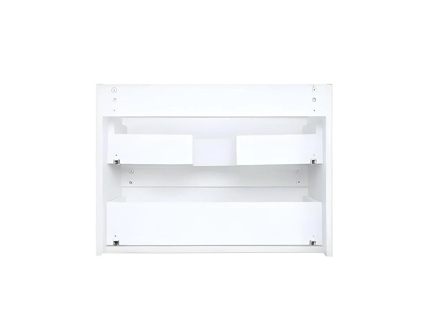 Ensemble simple vasque SORRENTO 60cm avec plan céramique et robinet chromé