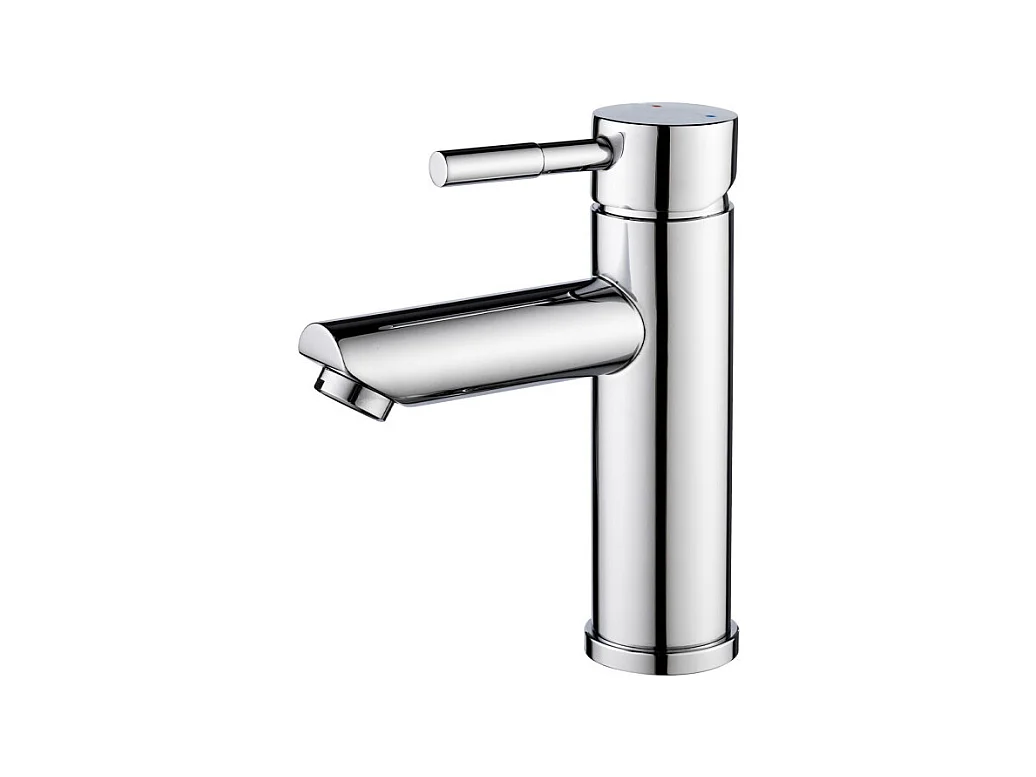 Einzelwaschtisch-Set 60 cm mit Keramikplatte und Chromhahn SORRENTO