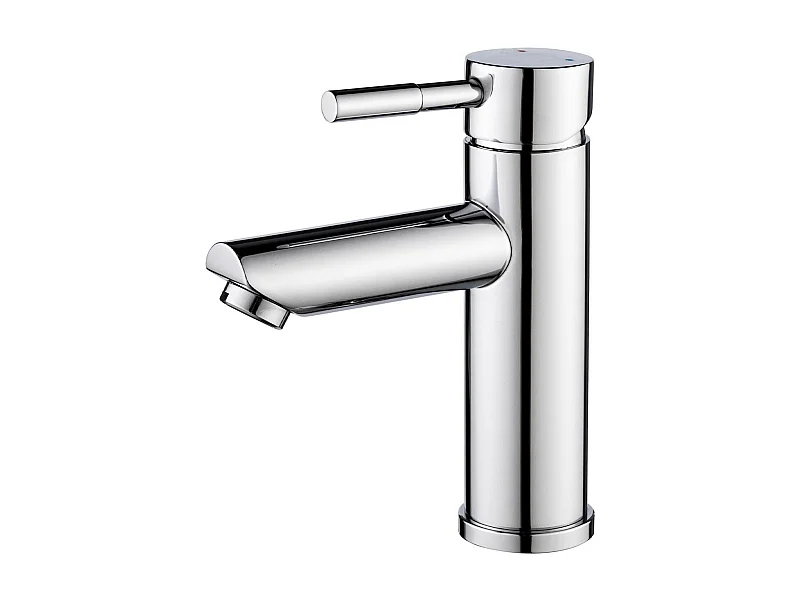 Einzelwaschtisch-Set 60 cm + Wasserhahn + Spiegel + SORRENTO-Säule