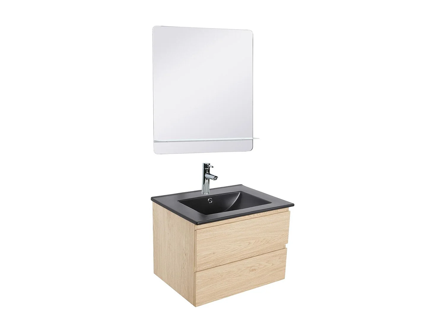 Conjunto mueble lavabo 60 cm + grifo + espejo SORRENTO