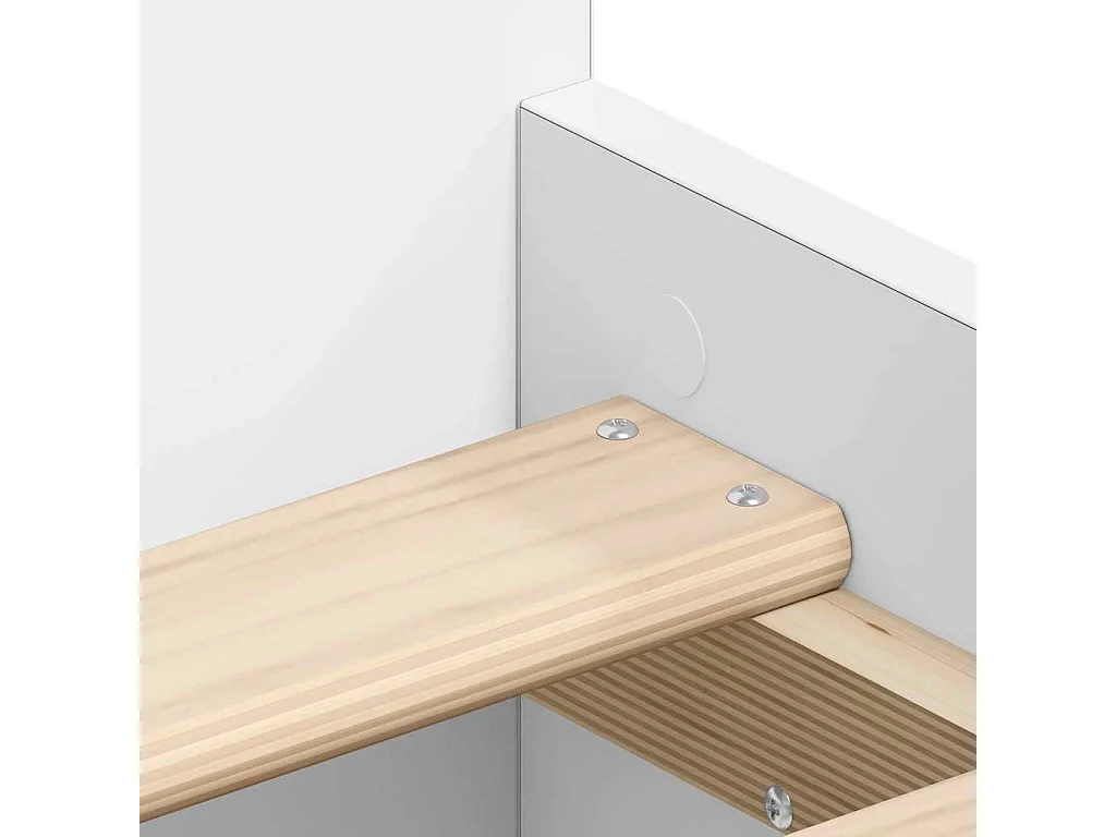 Lit simple | Lit adulte, enfant | Cadre de lit blanc 90x190 cm