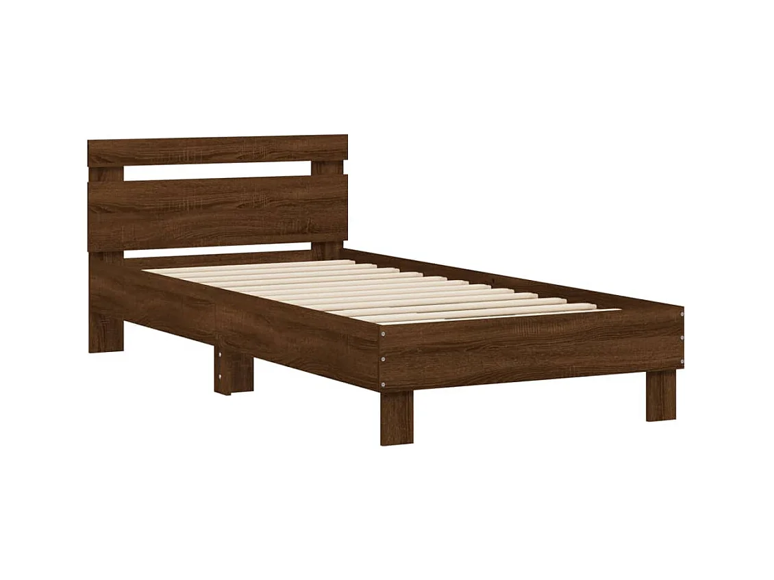 Lit simple | Lit adulte, enfant | Cadre de lit avec tête de lit 75x190 cm