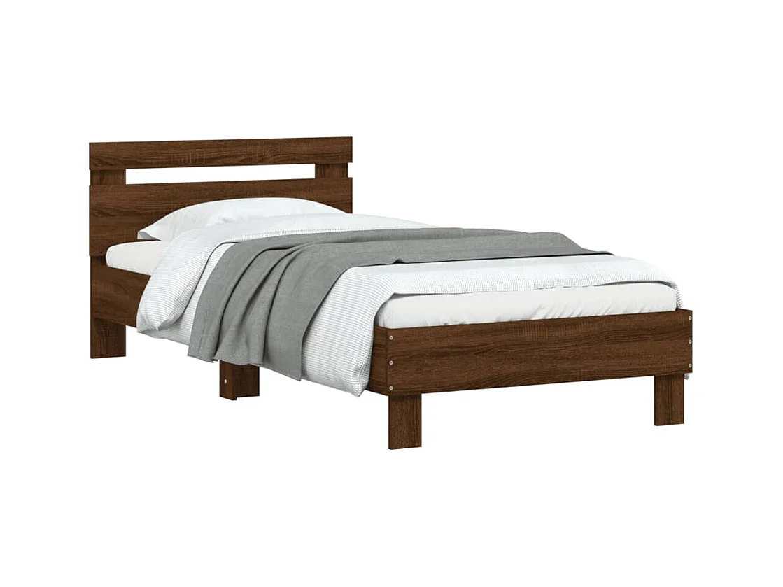 Lit simple | Lit adulte, enfant | Cadre de lit avec tête de lit 75x190 cm