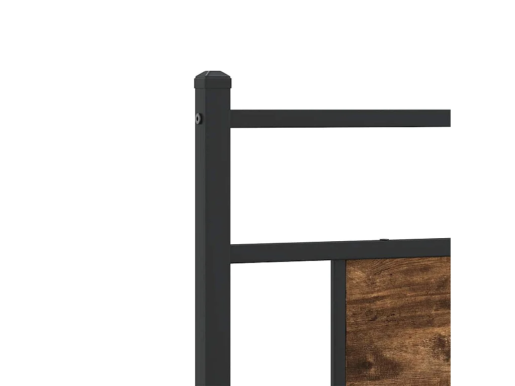 Lit simple | Lit adulte, enfant | Cadre de lit chêne fumé 90x190cm bois d'ingénierie