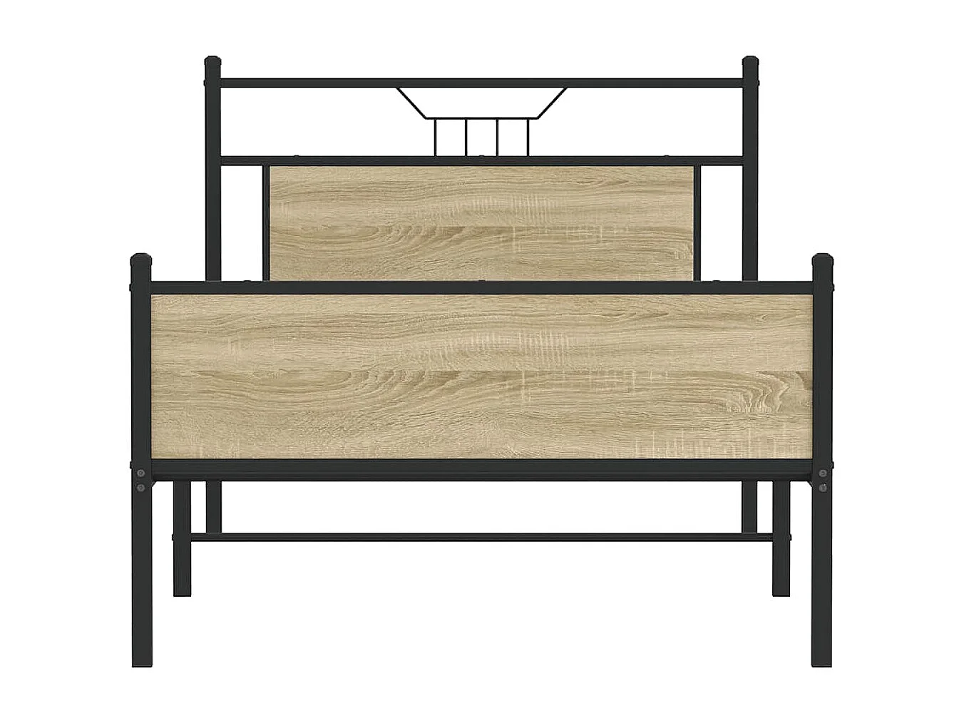 Lit simple | Lit adulte, enfant | Cadre de lit chêne sonoma 100x200 cm