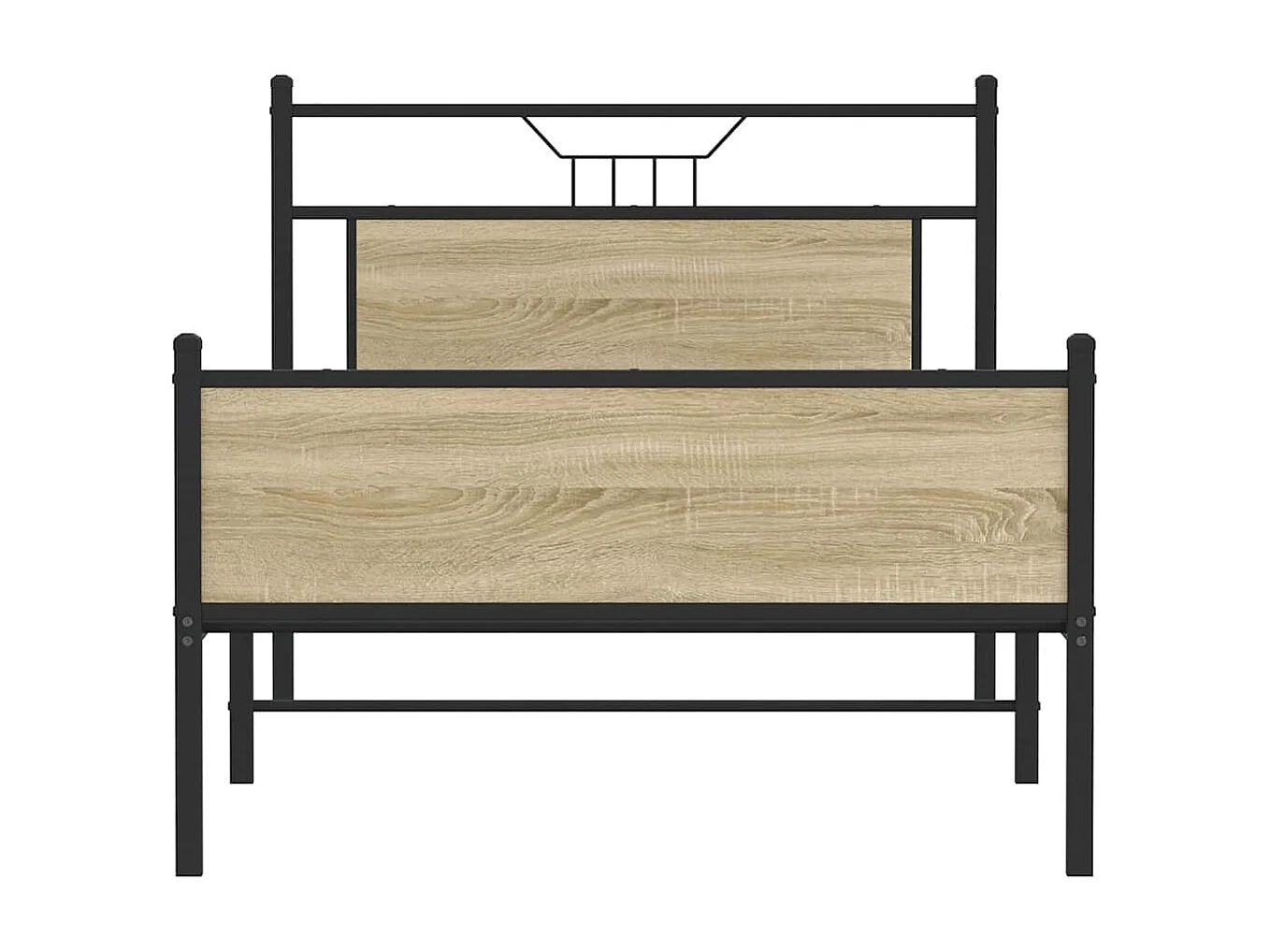 Lit simple | Lit adulte, enfant | Cadre de lit chêne sonoma 107x203 cm