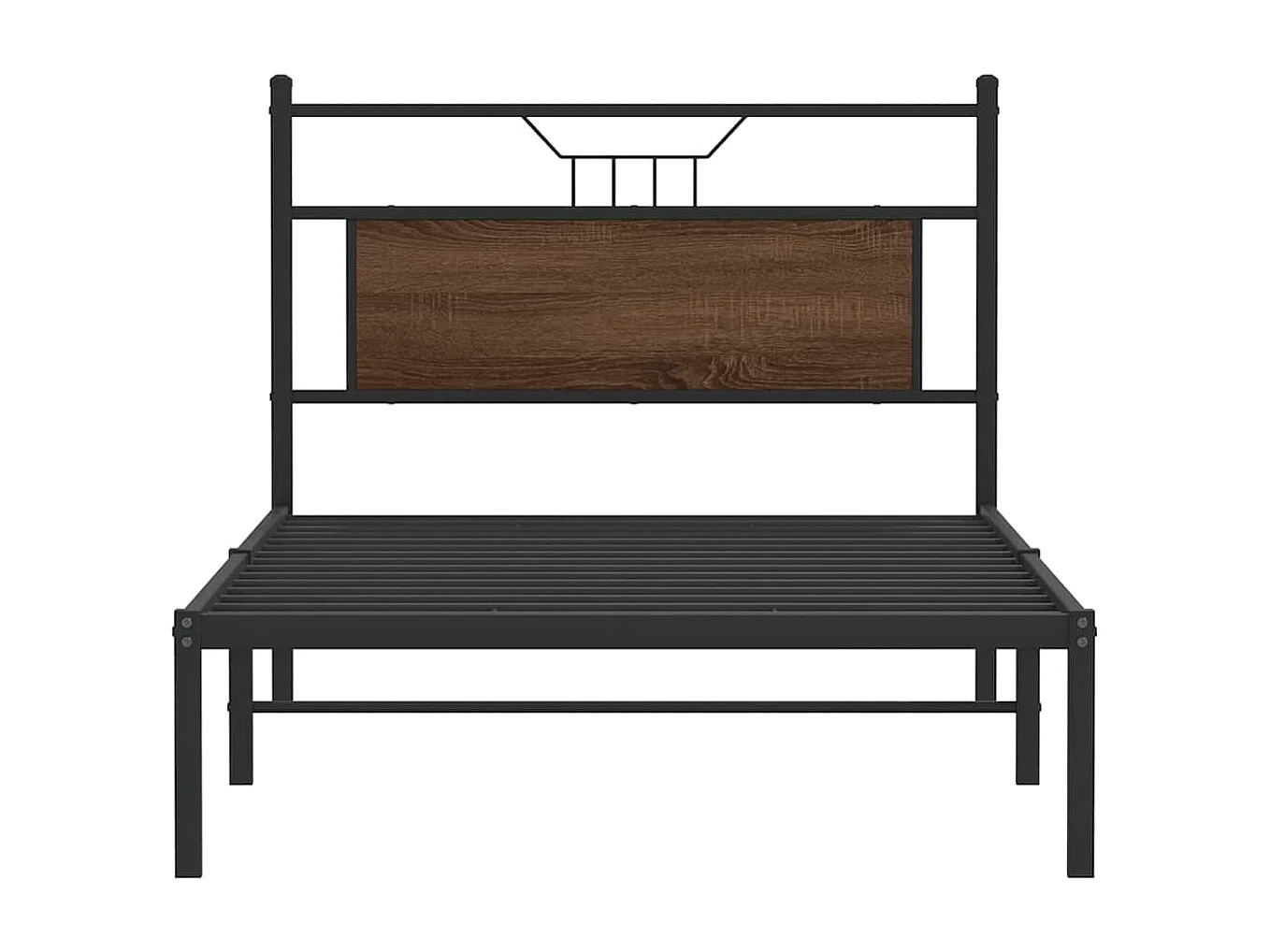 Lit simple | Lit adulte, enfant | Cadre de lit chêne marron 100x190 cm