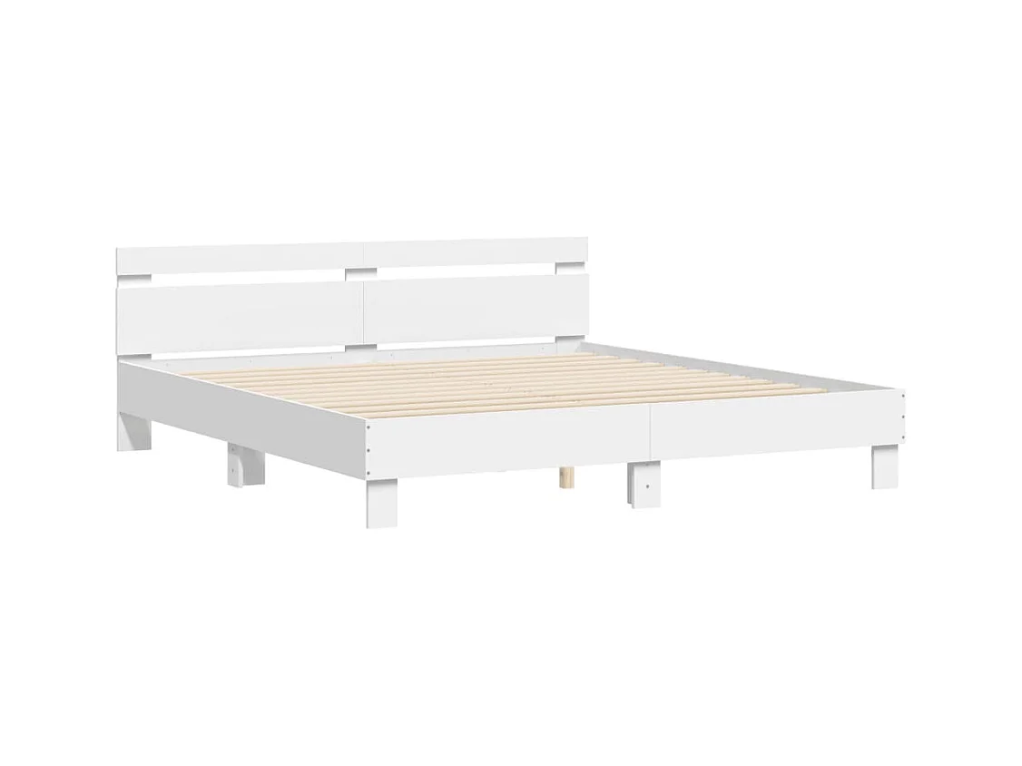 Lit double | Lit adulte | Cadre de lit blanc 180x200 cm