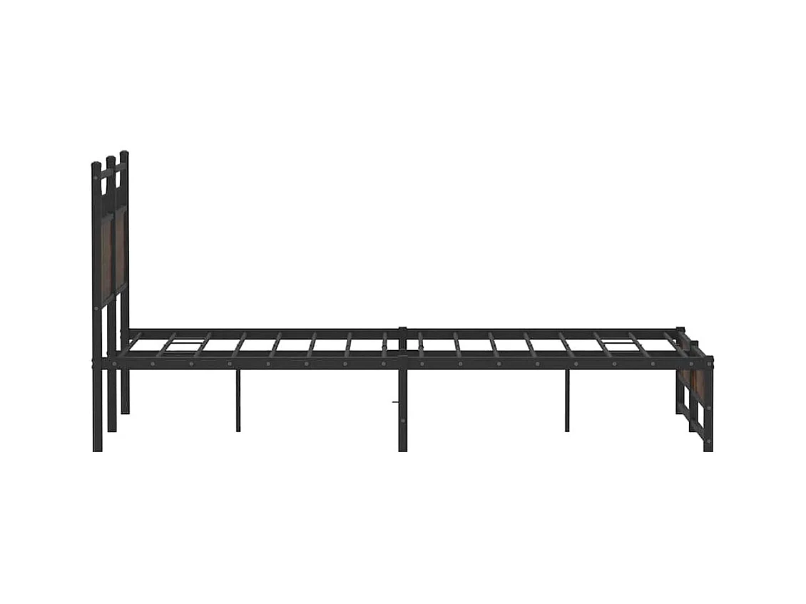 Lit simple | Lit adulte, enfant | Cadre de lit chêne marron 120x190 cm